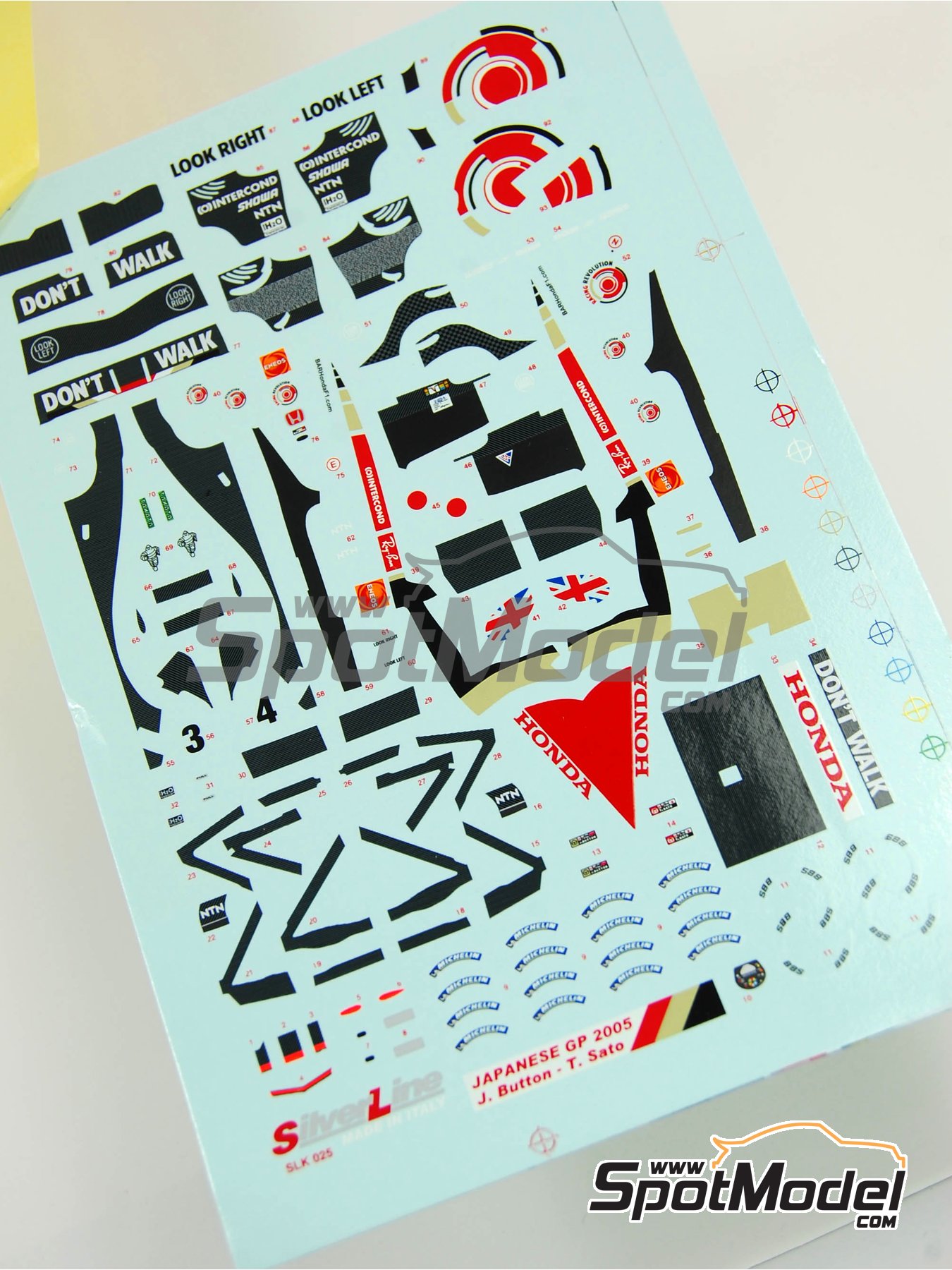 Tameo Kits DK-SLK025: Marking / livery 1/43 scale - BAR Honda 007
